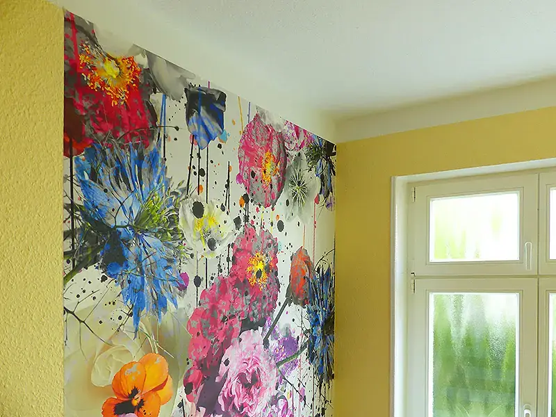 Gestaltung einer Treppenhauswand im Altbau mit Phototapete, Bild 4 von 4